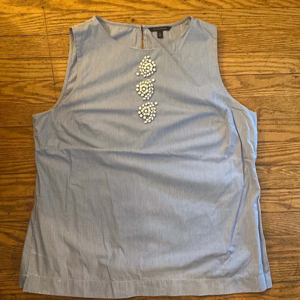 Banana Republic Beaded Sleeveless Shirt